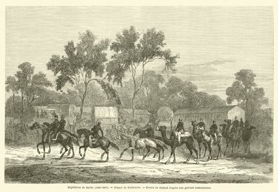 Expedition of Burke (1860-1861), Departure from Melbourne by French School